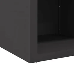 Bålsted i stål - Kubisk design | Farve: Sort | Størrelse: 50x50x40 cm