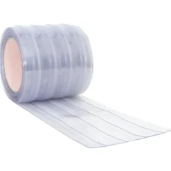 Bændelgardin 200 mm x 1,6 mm PVC - Transparent 50 m | Størrelse: 50 m | Farve: Transparent