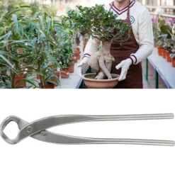Bonsai Cutter Rostfritt stål konkav bärbar gren beskärningssax för trädgårdsträd 11,6 tum