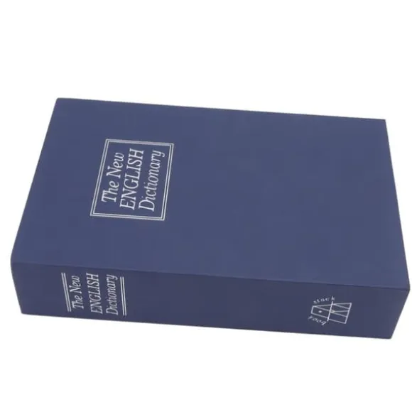 Book Shape Secret Dictionary Mønt Spargris med kodelås - Børnefødselsdagsgave til sikker pengebesparelse