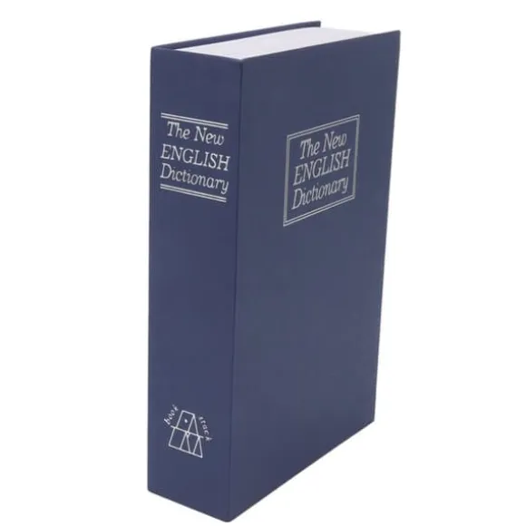 Book Shape Secret Dictionary Mønt Spargris med kodelås - Børnefødselsdagsgave til sikker pengebesparelse