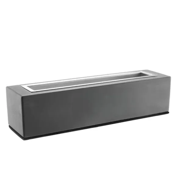 Bordplade 15 Tommer Fire Pit Bowl, Beton Pejs, Indendørs & Udendørs, Perfekt til Patio, Holdbar og Stilfuld