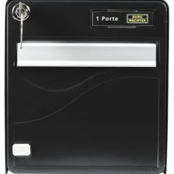 Box Burg Wachter Baltic 1 Door - Galvanized Steel - Side Opening - Black - Made in France
