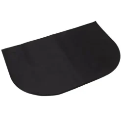 Brandsikkert halvrundt glasfibertæppe - Dobbeltlag - Skridsikkert - Gulvbeskyttelse - 19,7" x 39,4"