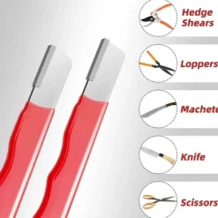 Bærbar knivsliber, multifunktionel haveværktøjsknivsliber, slibesten til plæneklipperblade, beskæresakse, hækkeklippere, stumpe knive og økser.