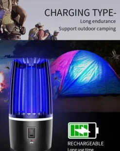 Bærbar myggelampe med UV-A-LED 60m2