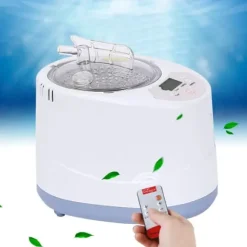 Bærbar sauna-damper - Dampgenerator - 3 L Kapacitet - 1000 W - Fjernbetjening - ABS/PP & Rustfrit Stål - Til Hjemmespa & Detox