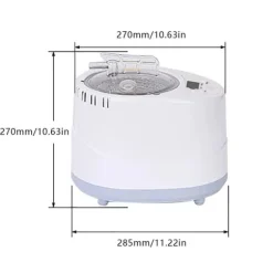 Bærbar sauna-damper - Dampgenerator - 3 L Kapacitet - 1000 W - Fjernbetjening - ABS/PP & Rustfrit Stål - Til Hjemmespa & Detox