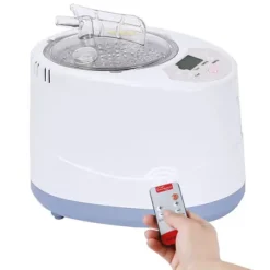 Bærbar sauna-damper - Dampgenerator - 3 L Kapacitet - 1000 W - Fjernbetjening - ABS/PP & Rustfrit Stål - Til Hjemmespa & Detox