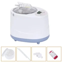 Bærbar sauna-damper - Dampgenerator - 3 L Kapacitet - 1000 W - Fjernbetjening - ABS/PP & Rustfrit Stål - Til Hjemmespa & Detox