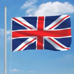 Britisk flag i polyester - Holdbart og farverigt | Størrelse: 90x150 cm