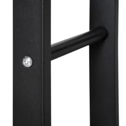 Brændeholder 40×25×100 cm, stål, op til 100 kg, sort