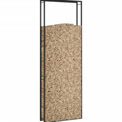 Brændekurve - Living brændestativ 110x28x312 cm stål matsort