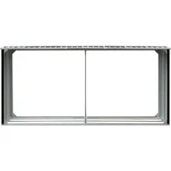 Brændekurve – tilbehør - Living brændeskur 330 x 92 x 153 cm galvaniseret stål antracitgrå