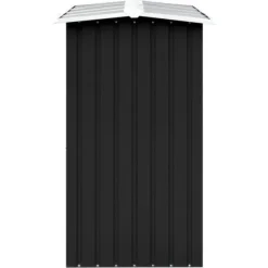 Brændekurve – tilbehør - Living brændeskur 330 x 92 x 153 cm galvaniseret stål antracitgrå
