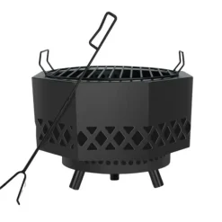 Brændeovn, Multifunktionel Grill, Bærbart Design, Holdbar Konstruktion