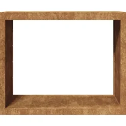 Brændereol i vejrbestandigt stål - Opbevaringsløsning til brænde | Størrelse: 100x40x80 cm