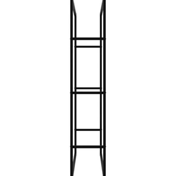 Brændereol Tuby, til indendørs og udendørs brug, 100,5x25x150cm - sort