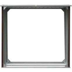 Brændeskur i galvaniseret stål - Holdbart og stabilt | Farve: Brun | Størrelse: 172x91x154 cm