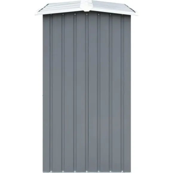 Brændeskur til haven galvaniseret stål 330 x 92 x 153 cm grå - Brændeskur - Brændeskure - Home & Living