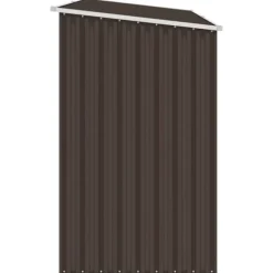 Brændeskur 245x98x159 cm galvaniseret stål brun - Haveskur - Haveskure - Home & Living