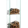 Brændestander Dacio klart glas 35x50x160 (6-hul) 35 x 50 x 160 cm