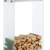 Brændestativ Dacio frostet glas 35x60x150 cm 35 x 60 x 150 cm