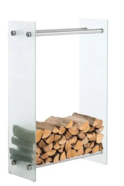 Brændestativ Dacio frostet glas 35x60x150 cm 35 x 60 x 150 cm