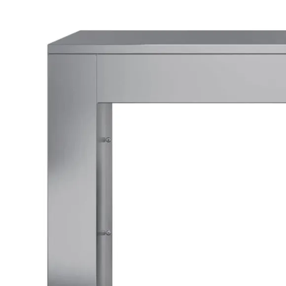 Brændestativ i galvaniseret stål til brændeopbevaring | Størrelse: 100x40x100 cm