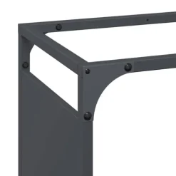 Brændestativ i koldvalset stål - Robust opbevaring | Farve: Antracitgrå | Størrelse: 44x28x90 cm