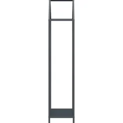 Brændestativ i koldvalset stål - Robust brændeopbevaring | Størrelse: 40x25x120 cm | Farve: Antracitgrå