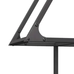 Brændestativ i koldvalset stål - Robust brændeopbevaring | Farve: Sort | Størrelse: 80x25x90 cm