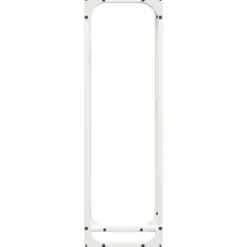 Brændestativ i koldvalset stål - Robust brændeholder | Farve: Hvid | Størrelse: 25x25x80 cm