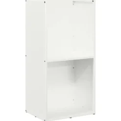 Brændestativ i koldvalset stål - Stabil brændeholder | Størrelse: 40x30x80 cm | Farve: Hvid