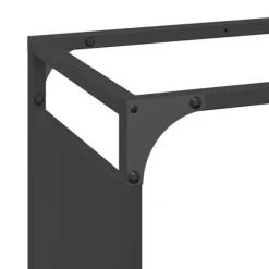Brændestativ i koldvalset stål - Robust og stilfuldt | Størrelse: 44x28x65 cm | Farve: Sort