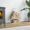 Brændestativ i koldvalset stål - Hold brændet organiseret | Størrelse: 50x25x60 cm | Farve: Hvid