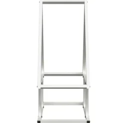 Brændestativ i koldvalset stål - Hold brændet organiseret | Størrelse: 50x25x60 cm | Farve: Hvid