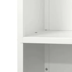 Brændestativ i koldvalset stål - Robust brændeholder | Størrelse: 40x30x75 cm | Farve: Hvid
