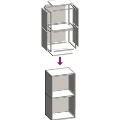 Brændestativ i koldvalset stål - Robust brændeholder | Størrelse: 40x30x75 cm | Farve: Hvid