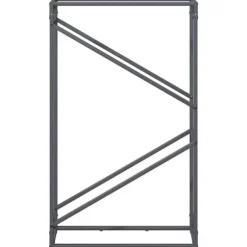 Brændestativ i koldvalset stål - Stabile brændeholder | Farve: Antracitgrå | Størrelse: 60x25x100 cm