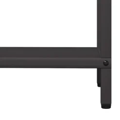 Brændestativ i koldvalset stål - Robust brændeholder | Størrelse: 60x25x90 cm | Farve: Sort