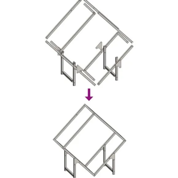 Brændestativ i koldvalset stål - Robust og stilfuld | Størrelse: 60x25x60 cm | Farve: Olivengrøn