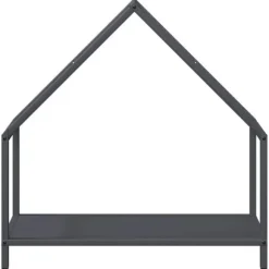 Brændestativ i koldvalset stål - Robust og stilfuldt | Størrelse: 60x25x60 cm | Farve: Antracitgrå
