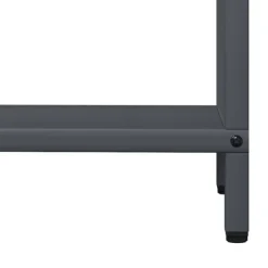 Brændestativ i koldvalset stål - Robust og stilfuldt | Størrelse: 60x25x60 cm | Farve: Antracitgrå