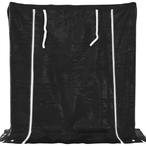 Brændestativ med regnslag - Galvaniseret stål | Størrelse: 100,5x40,5x110,5 cm