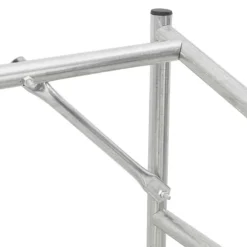 Brændestativ med regnslag - Galvaniseret stål | Størrelse: 100,5x40,5x110,5 cm