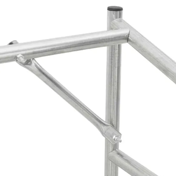 Brændestativ med regnslag - Galvaniseret stål | Størrelse: 100,5x40,5x110,5 cm