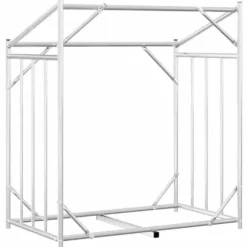 Brændestativ med regnslag i galvaniseret stål | Størrelse: 101x61x110,5 cm