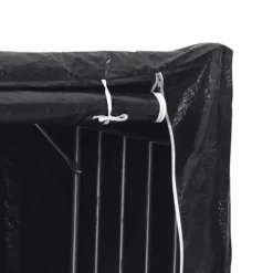 Brændestativ med regnslag i galvaniseret stål | Størrelse: 101x61x110,5 cm