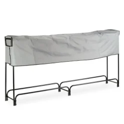 Brændestativ, Metal, 122x245x40 cm, Sort